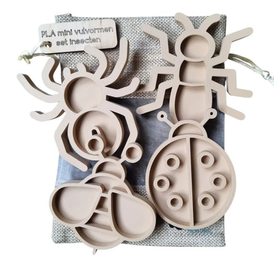 Kiddi - Kiddi - Vulvormen set insecten PLA mini - Playlaan