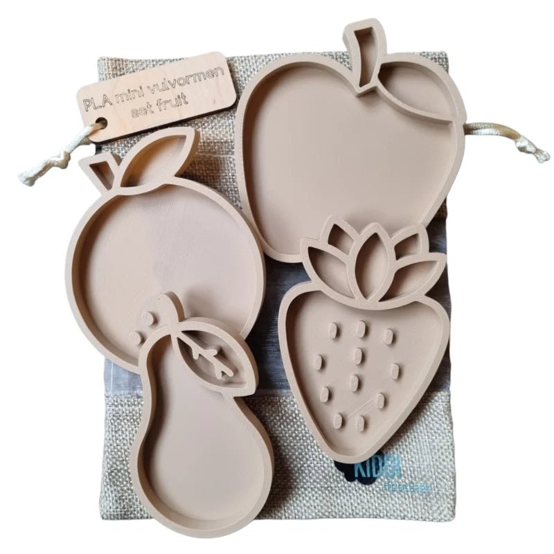 Kiddi - Kiddi - Vulvormen set PLA mini - Fruit - Playlaan