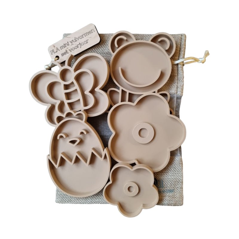 Kiddi - Kiddi - Vulvormen set voorjaar PLA mini - Playlaan