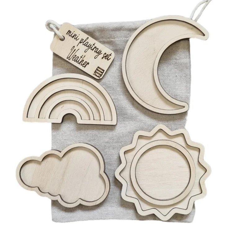 Kiddi - Mini playtray set - Het Weer - Playlaan