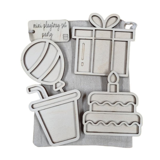 Kiddi - Mini playtray set Party - Playlaan