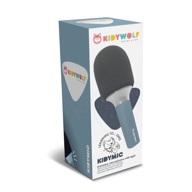 Kidywolf - KIDYMIC Karaoke microphone Blue - Playlaan