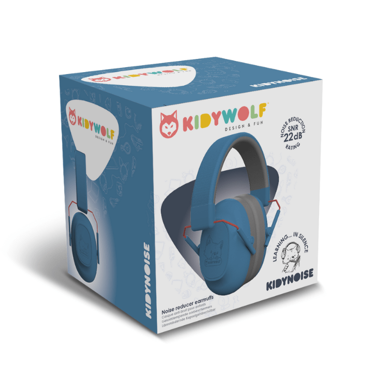 Kidywolf - KIDYNOISE Noise cancling headphones blue - Playlaan