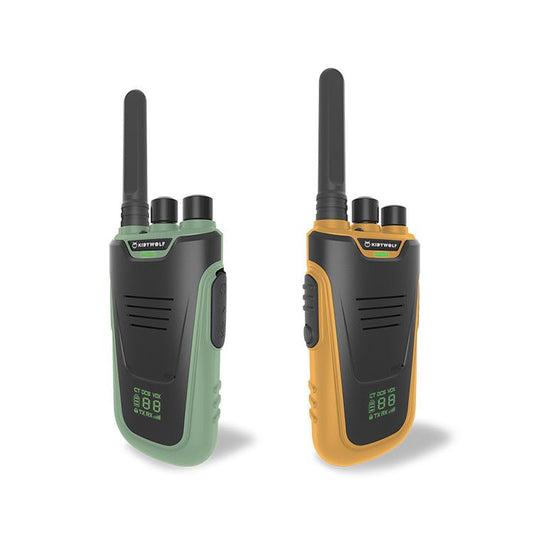 Kidywolf - KIDYTALK Talkie-walkies green - orange 3-6 km Distance - Playlaan