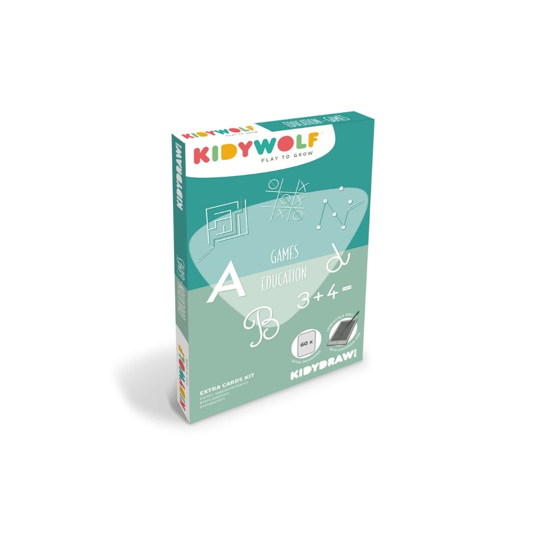Kidywolf - Kidywolf - Refill navulling voor Kidydraw mini - Spellen en onderwijs (60 kaarten) - Playlaan