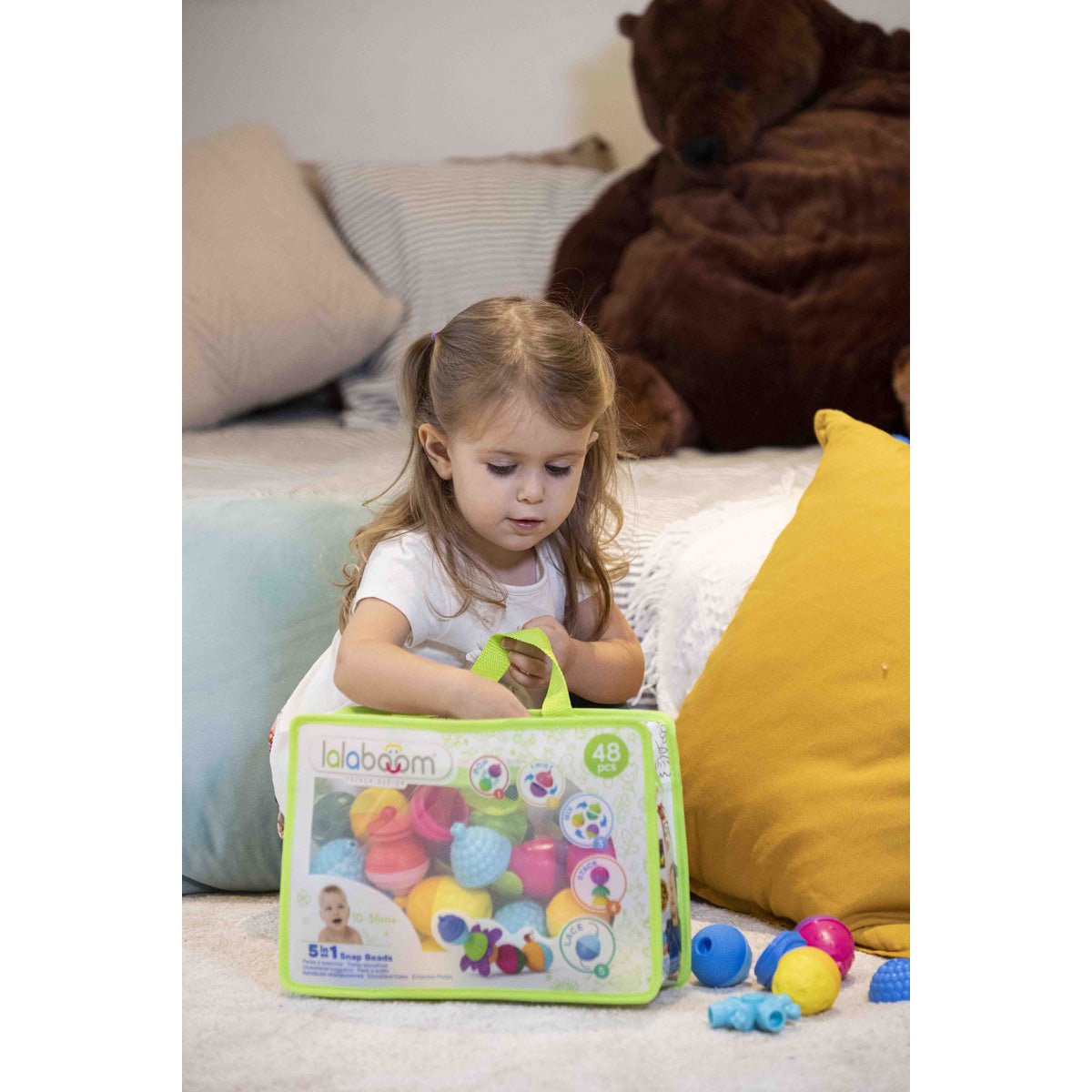 Lalaboom - Lalaboom - Educatieve kralen (48 st) - Playlaan