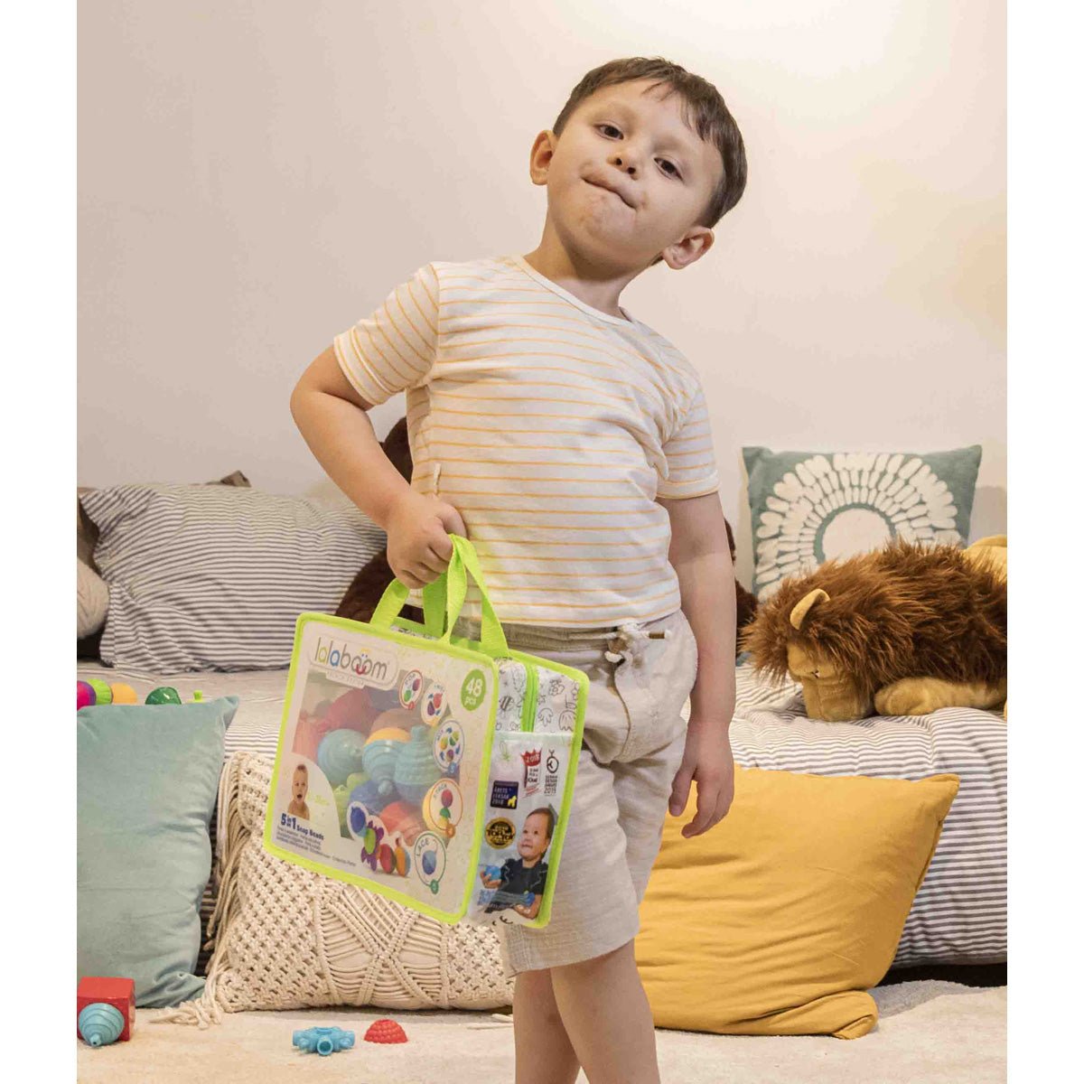 Lalaboom - Lalaboom - Educatieve kralen (48 st) - Playlaan