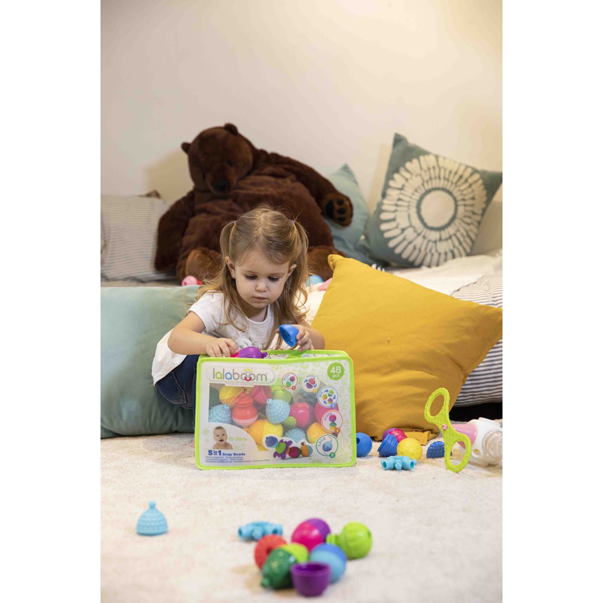 Lalaboom - Lalaboom - Educatieve kralen (48 st) - Playlaan