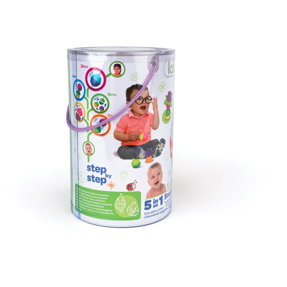 Lalaboom - Lalaboom - Educatieve kralen en accessoires (24 stuks) - Playlaan