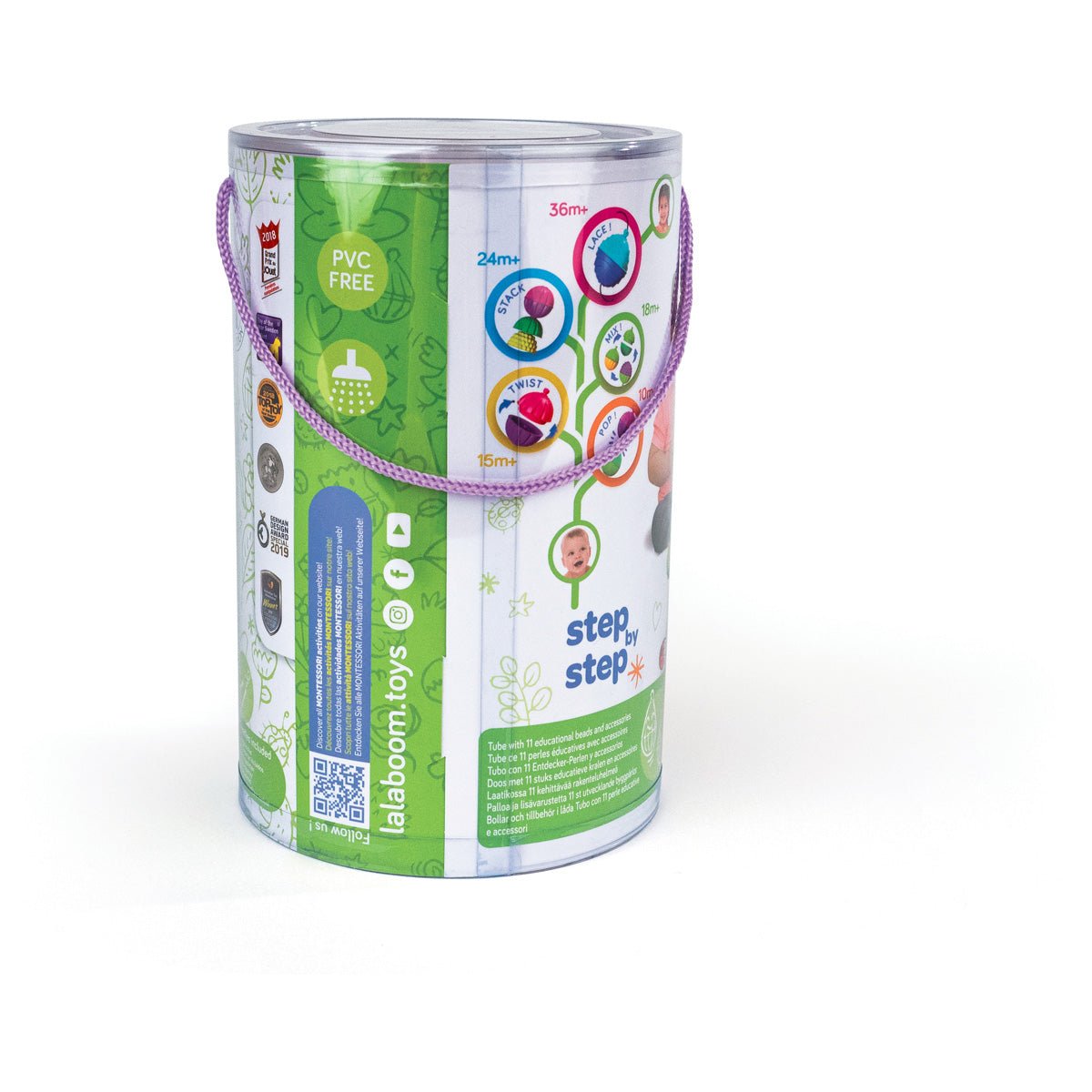 Lalaboom - Lalaboom - Educatieve kralen en accessoires (24 stuks) - Playlaan