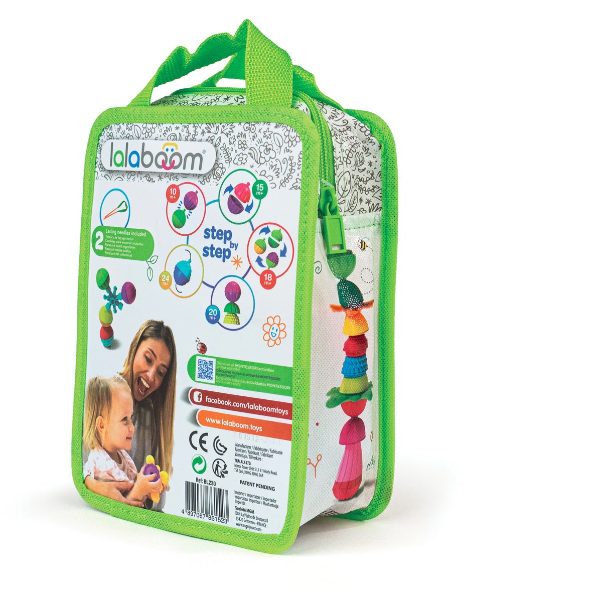 Lalaboom - Lalaboom - Educatieve kralen en accessoires (28st) - Playlaan