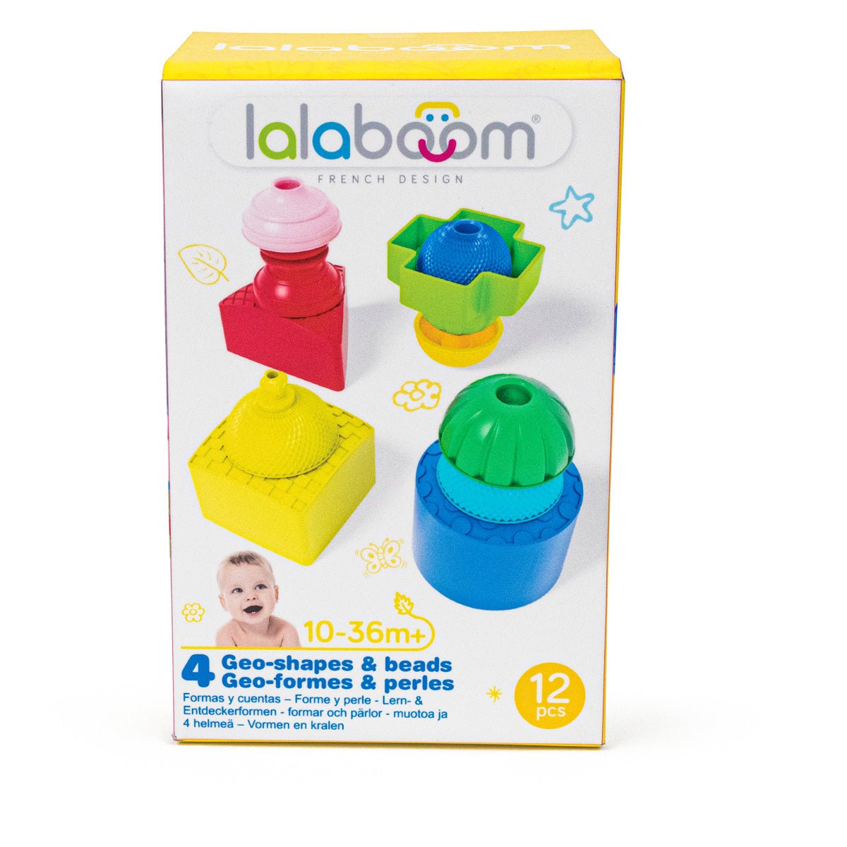 Lalaboom - Lalaboom - Vormen en educatieve kralen (12 st) - Playlaan