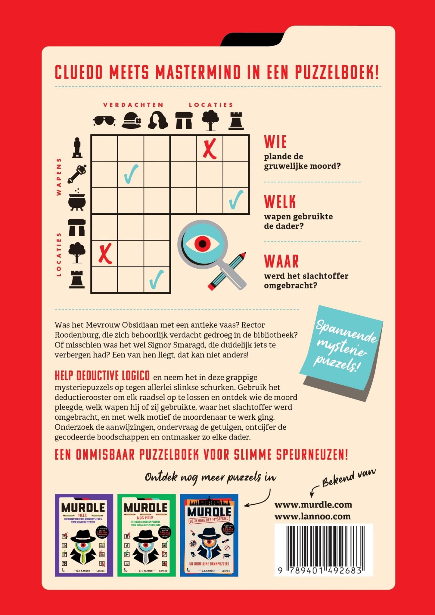 Lannoo - Murdle Bloedstollende moordmysteries voor pientere puzzelaars - G.T. Karber - Playlaan