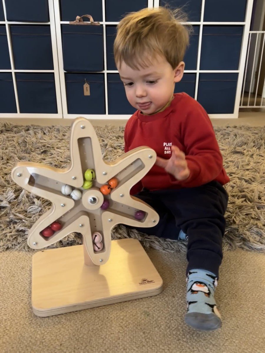 Learn Well - Learn Well - Draaiende Klokjesbloem – Sensorisch Speelgoed van Hout - Playlaan