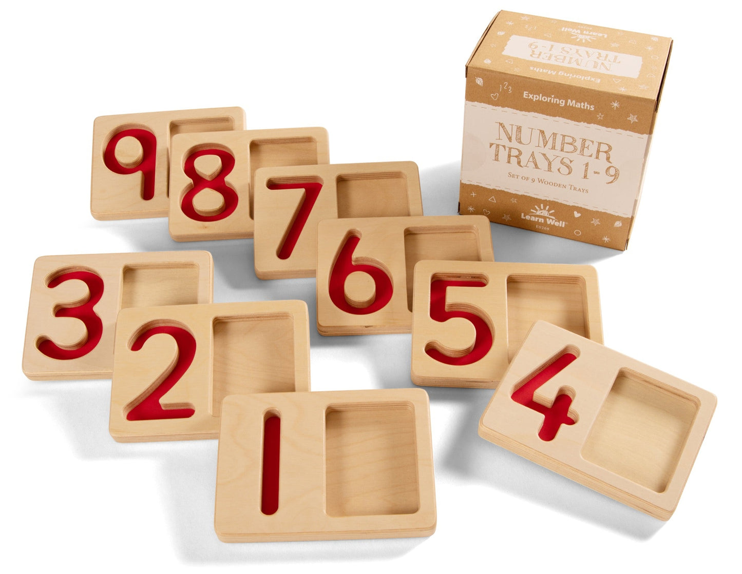 Learn Well - Learn Well - Number Trays 1 - 9 - Playlaan