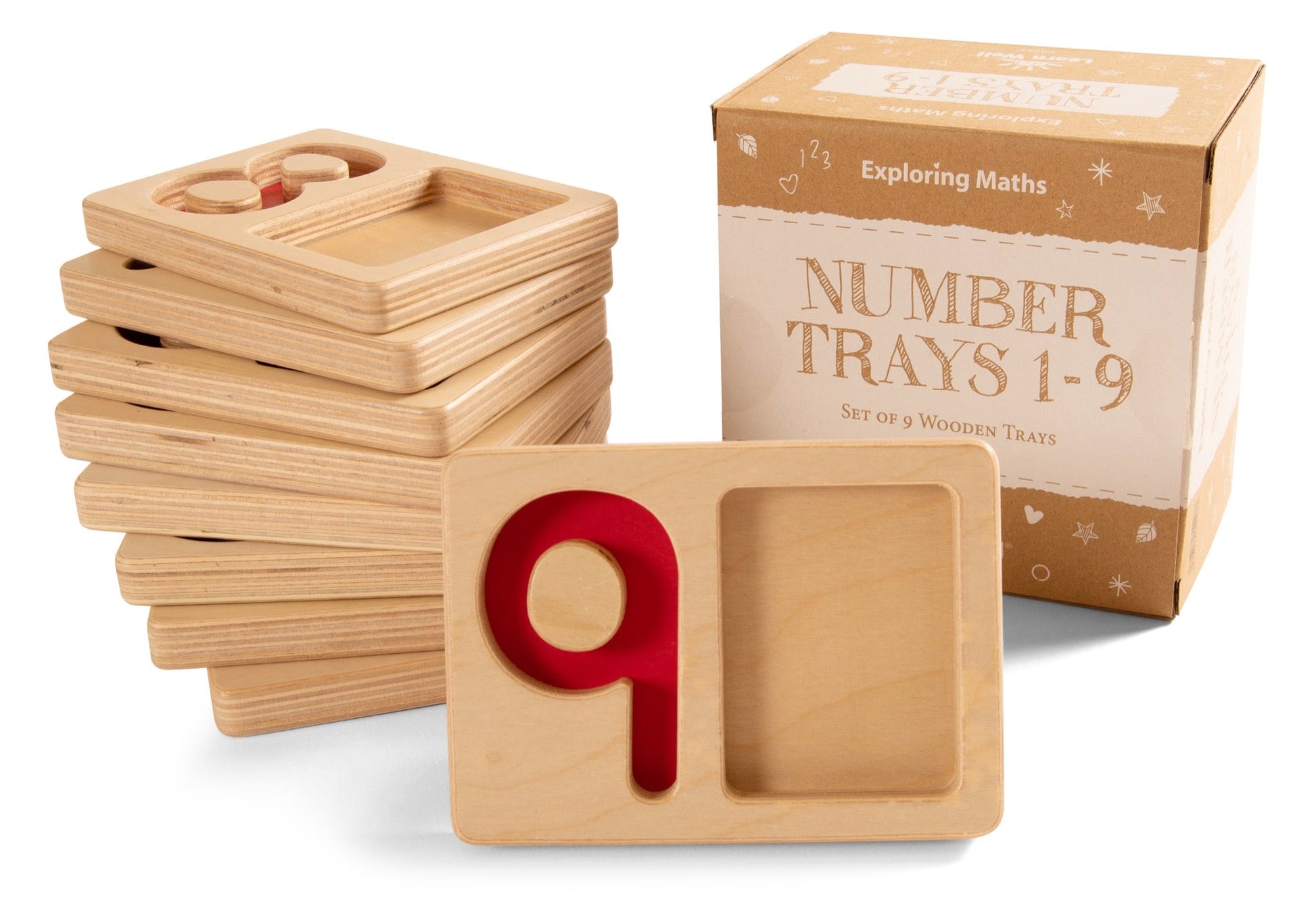 Learn Well - Learn Well - Number Trays 1 - 9 - Playlaan