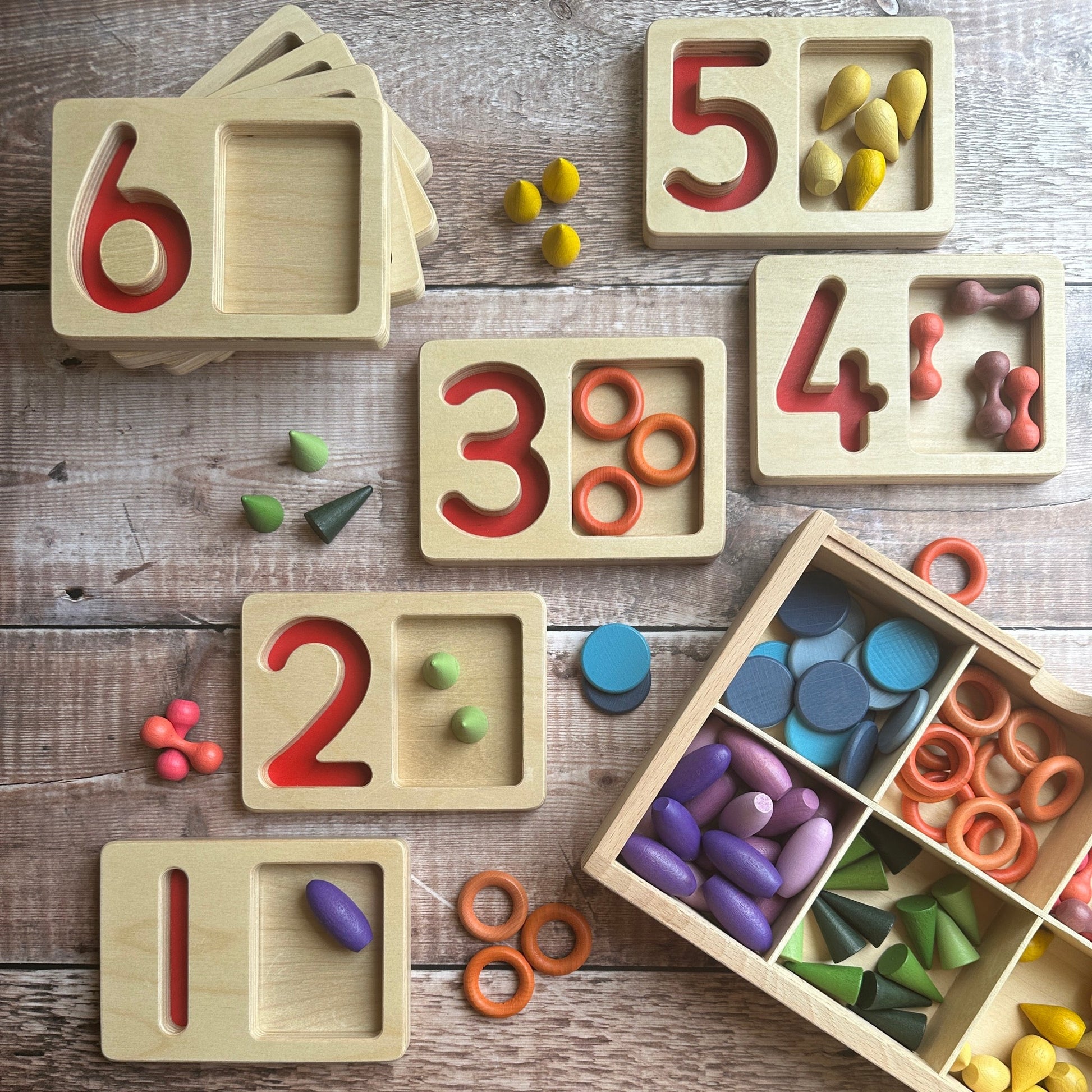 Learn Well - Learn Well - Number Trays 1 - 9 - Playlaan