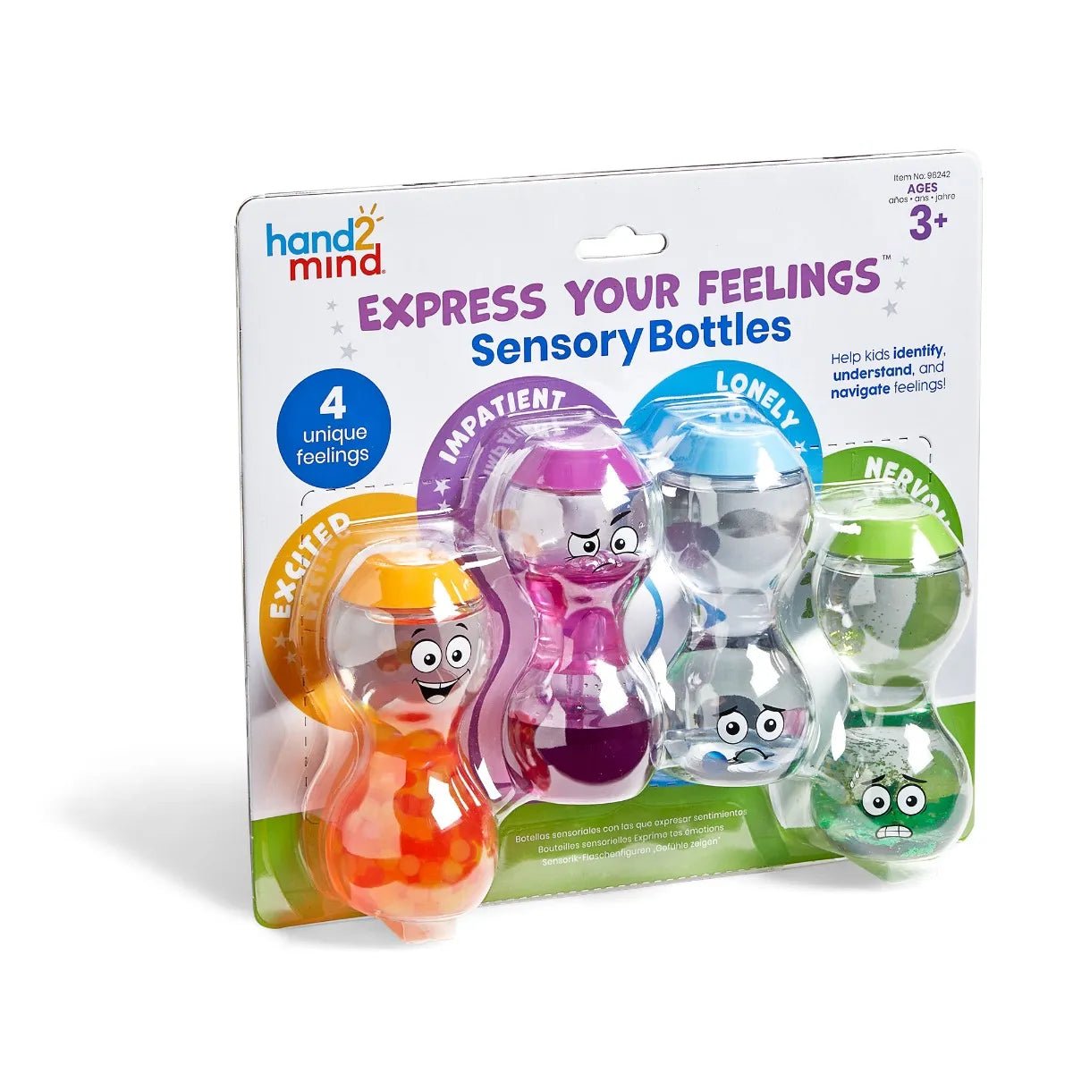 Learning Resources - Express Your Feelings Sensorische Flessen set van 4 - Playlaan