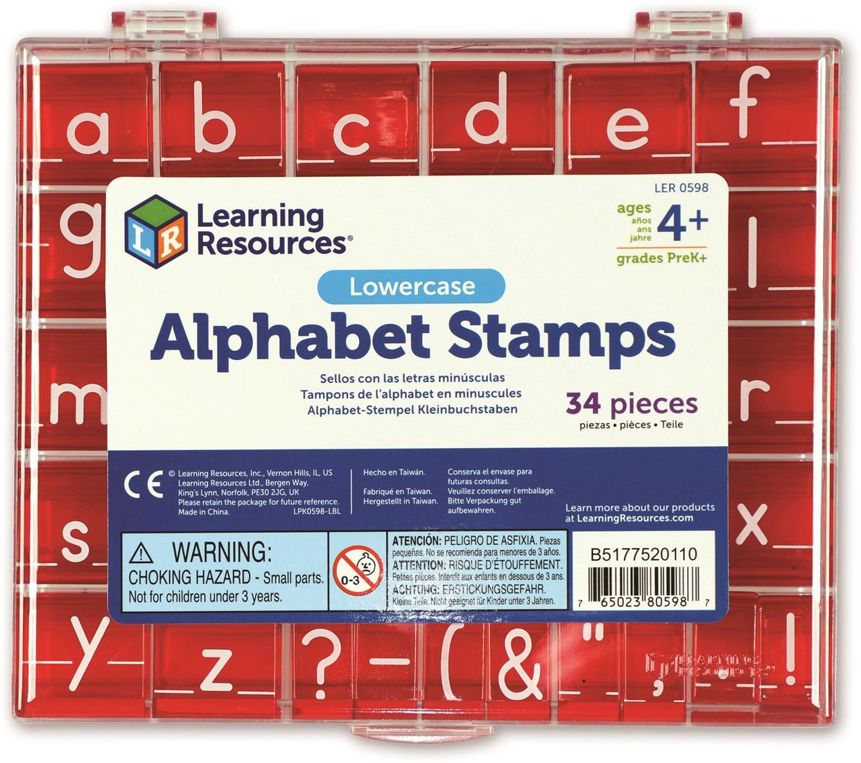 Learning Resources - Learning Resources - Alfabet stempels kleine letters incl. opbergdoos - Playlaan