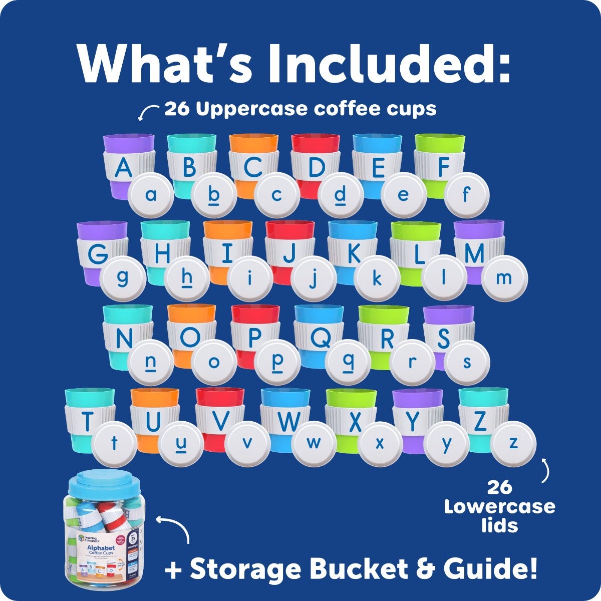 Learning Resources - Learning Resources - Alphabet Coffee Cups - Playlaan