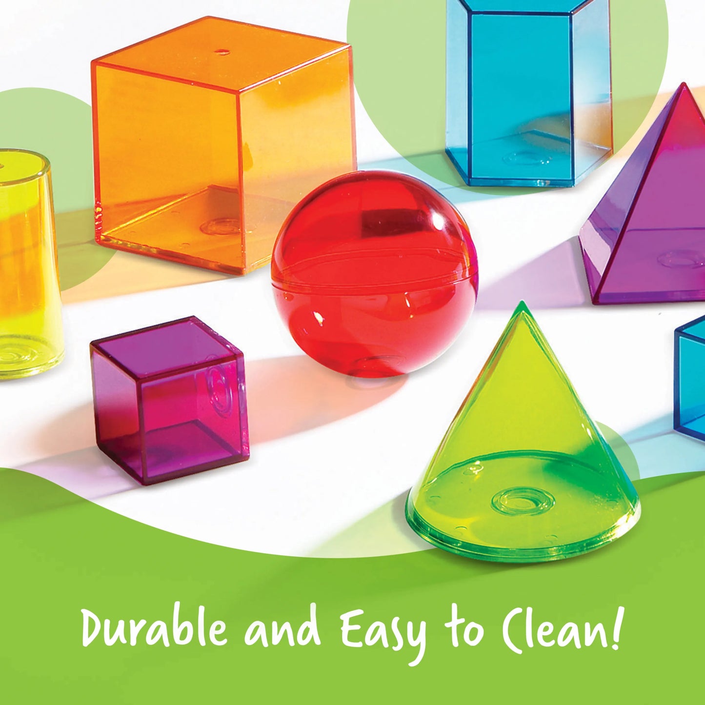 Learning Resources - Learning Resources - Geometrische lichamen transparant set van 14 - Playlaan