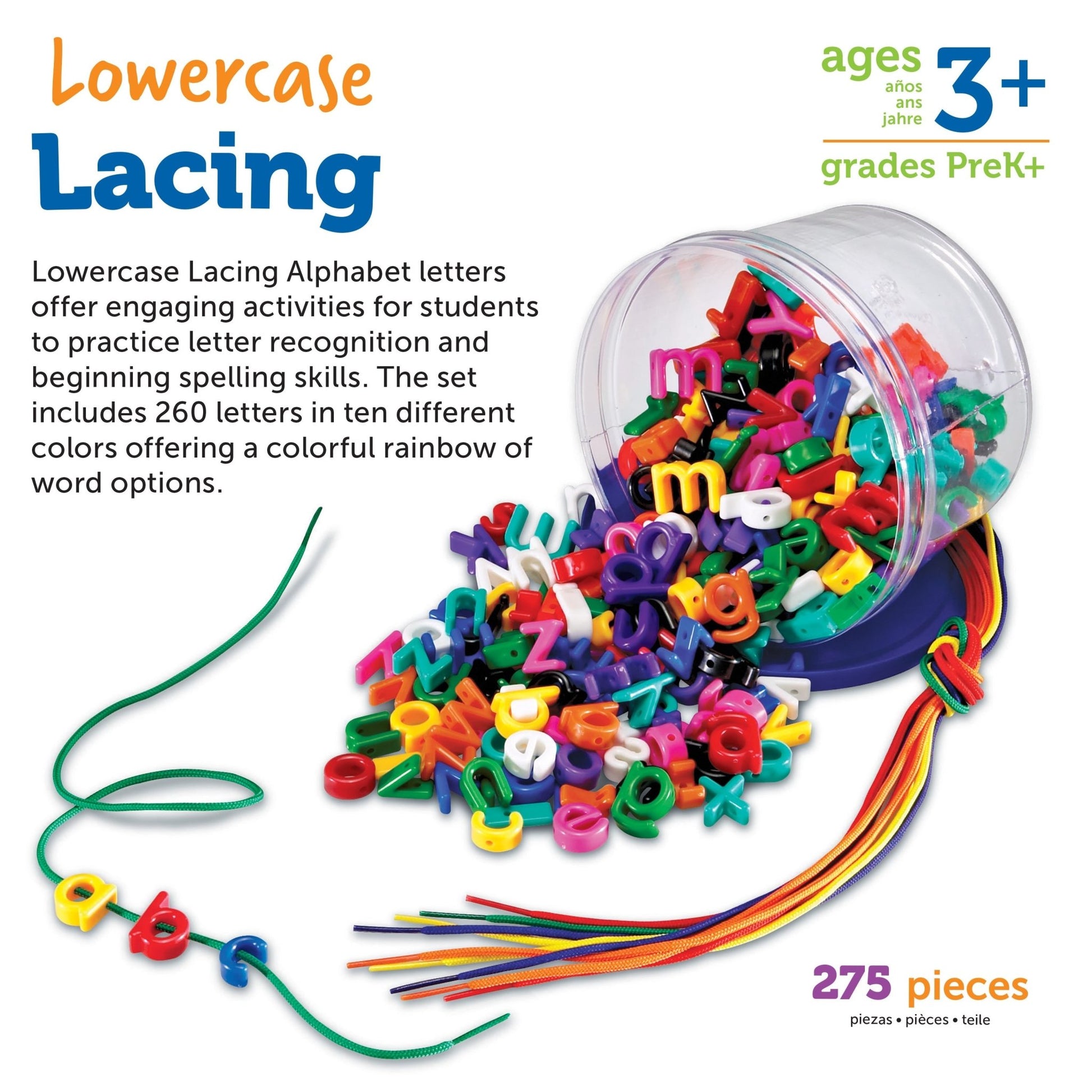 Learning Resources - Learning Resources - Lowercase Lacing Alphabet - Playlaan