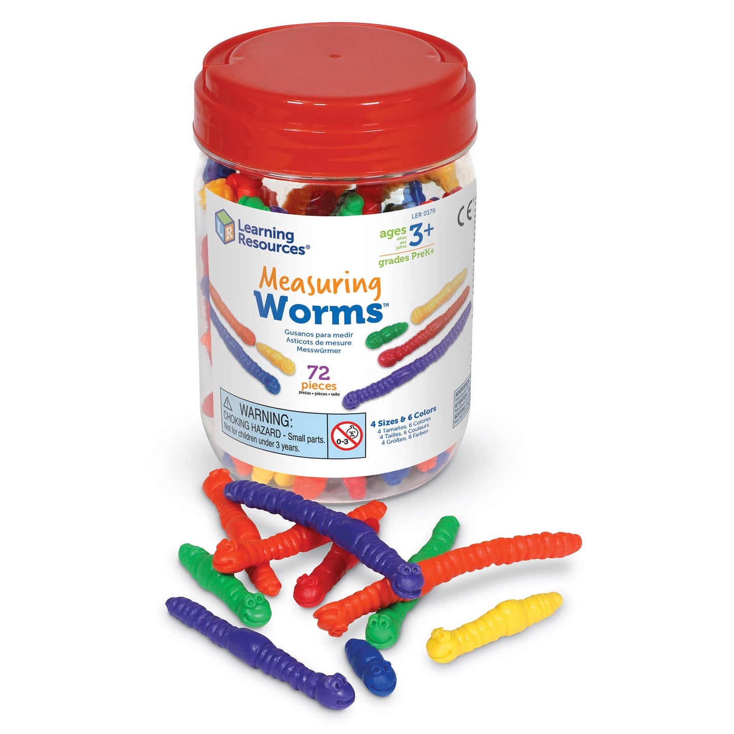 Learning Resources - Learning Resources - Measuring WormsTM (Set of 72) - Playlaan