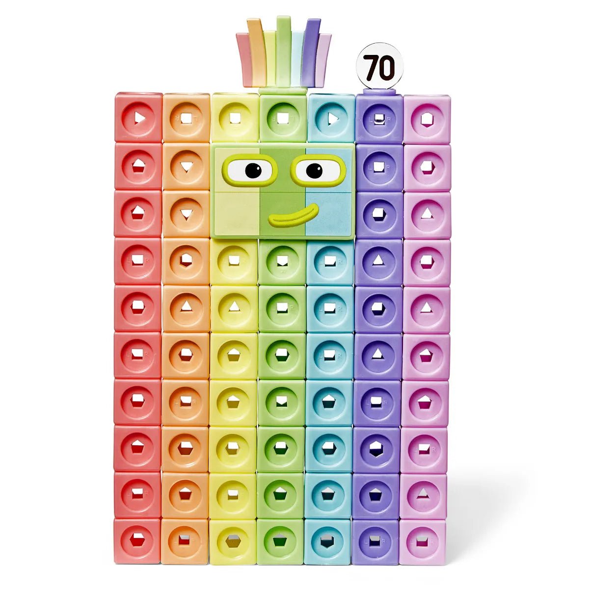 Learning Resources - Learning resources - Numberblocks MathLink Cubes activiteitenset 10 - 100 - Playlaan