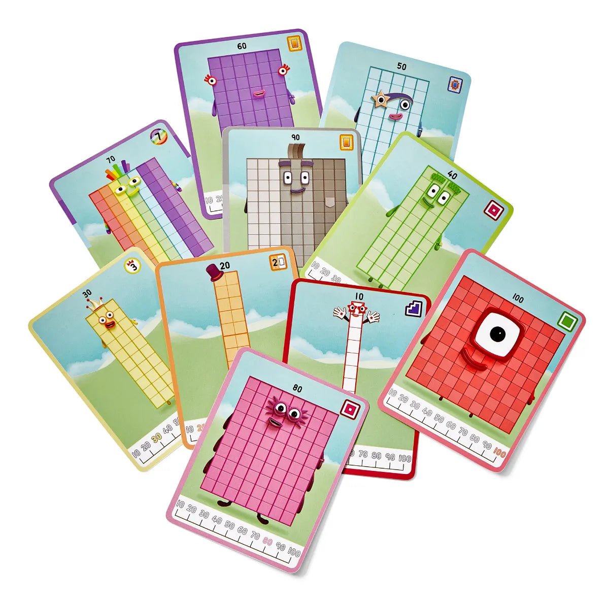 Learning Resources - Learning resources - Numberblocks MathLink Cubes activiteitenset 10 - 100 - Playlaan