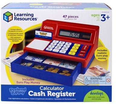 Learning Resources - Learning Resources - Rekenmachine Kassa met Eurogeld Pretend & Play - Playlaan