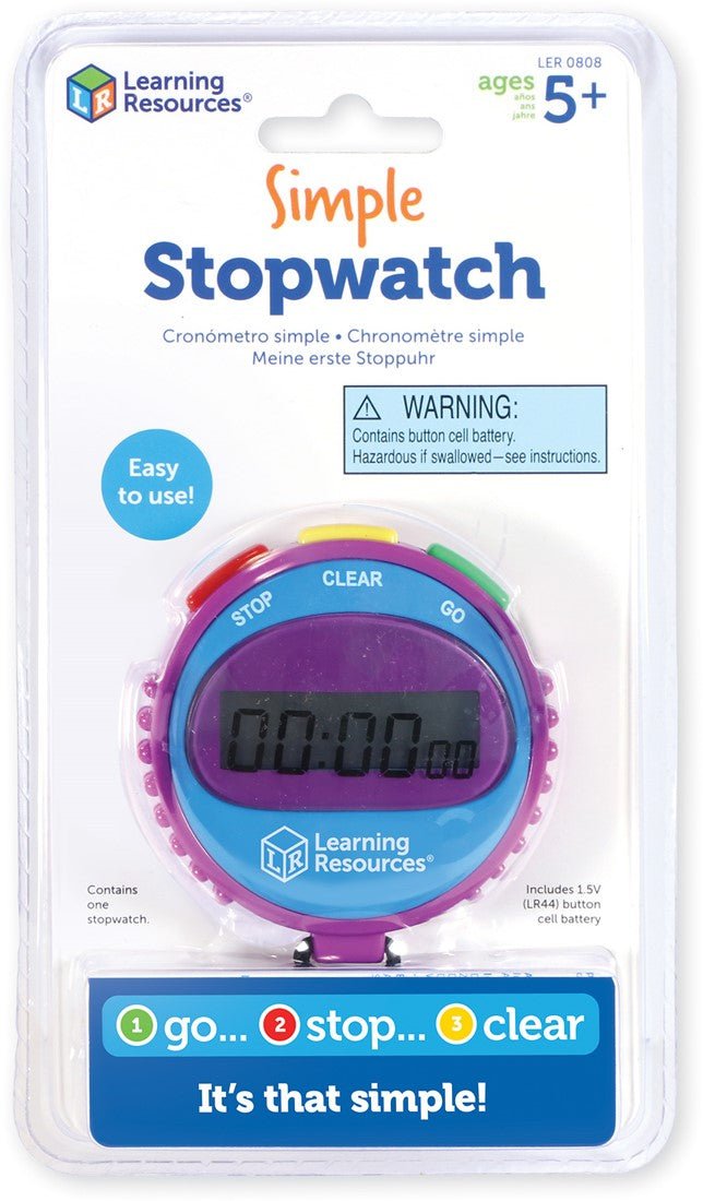 Learning Resources - Learning Resources - Simple Stopwatch - Playlaan