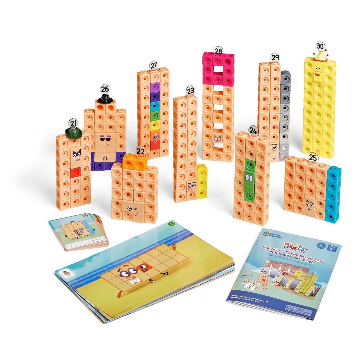 Learning Resources - Mathlink Kubussen Numberblocks 21 - 30 - Playlaan