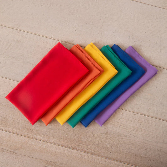 Little Botanic label - Little Botanic label - Playcycle speeldoek set 6 - delig 30cm - Regenboog - Playlaan