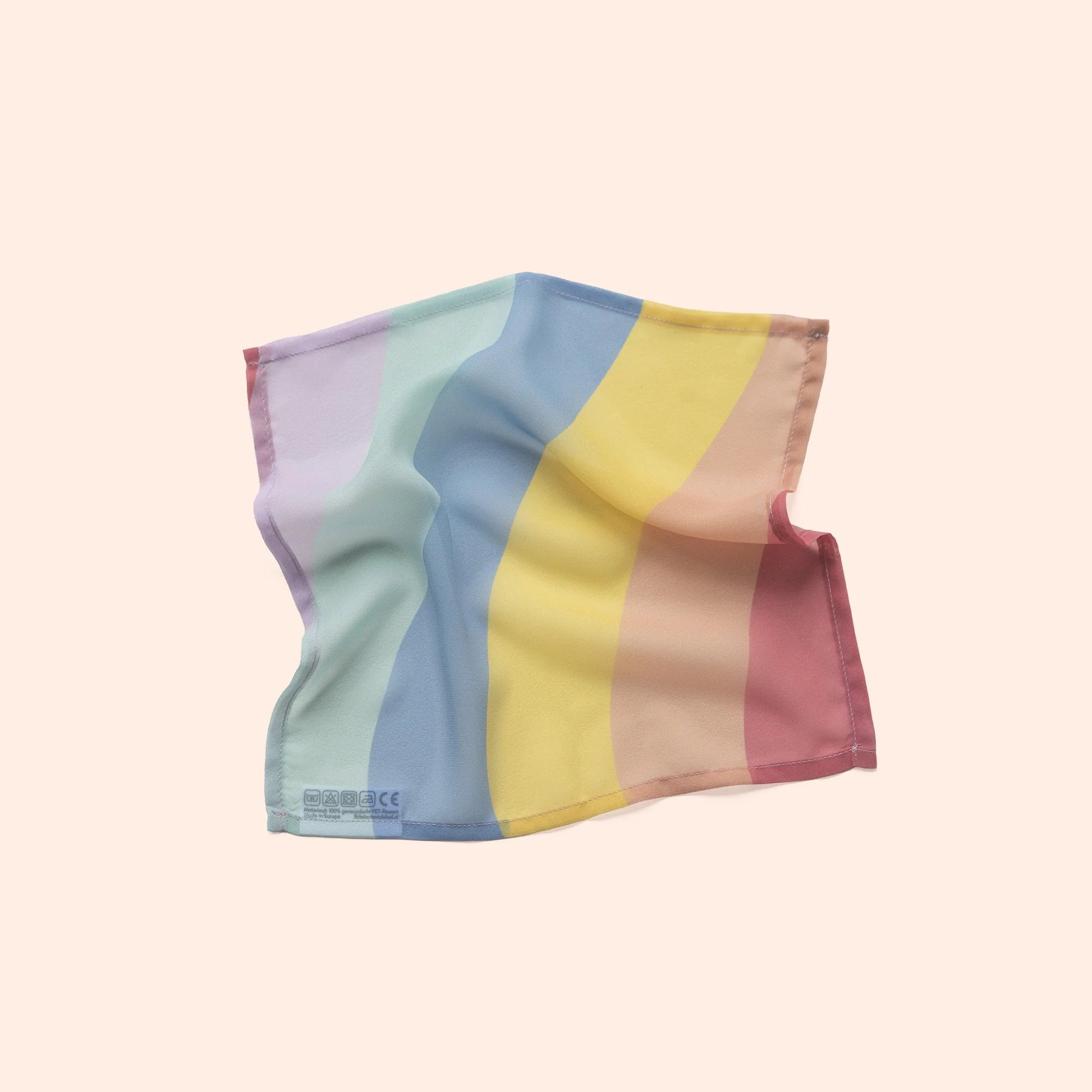 Little Botanic label - Little Botanic label - Playcycle speeldoek waves 30cm - Pastel - Playlaan