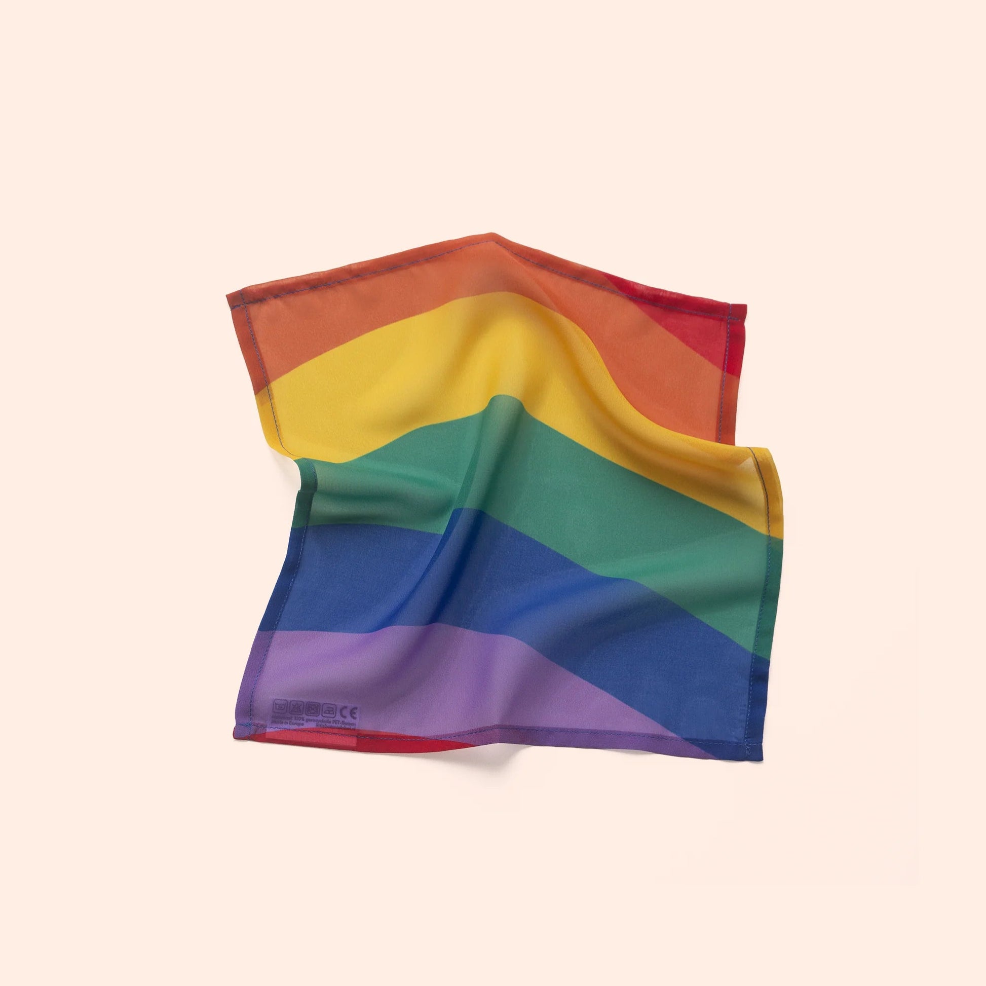 Little Botanic label - Little Botanic label - Playcycle speeldoek waves 30cm - Regenboog - Playlaan