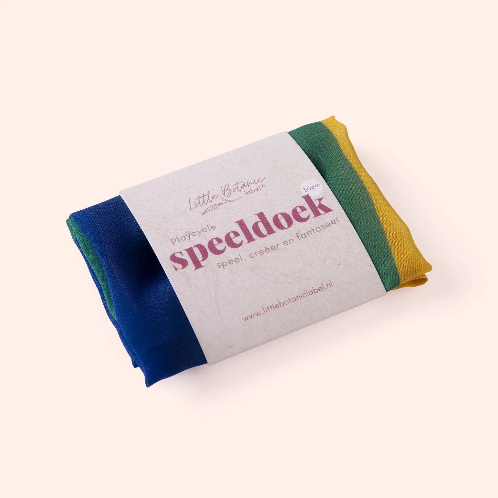Little Botanic label - Little Botanic label - Playcycle speeldoek waves 30cm - Regenboog - Playlaan