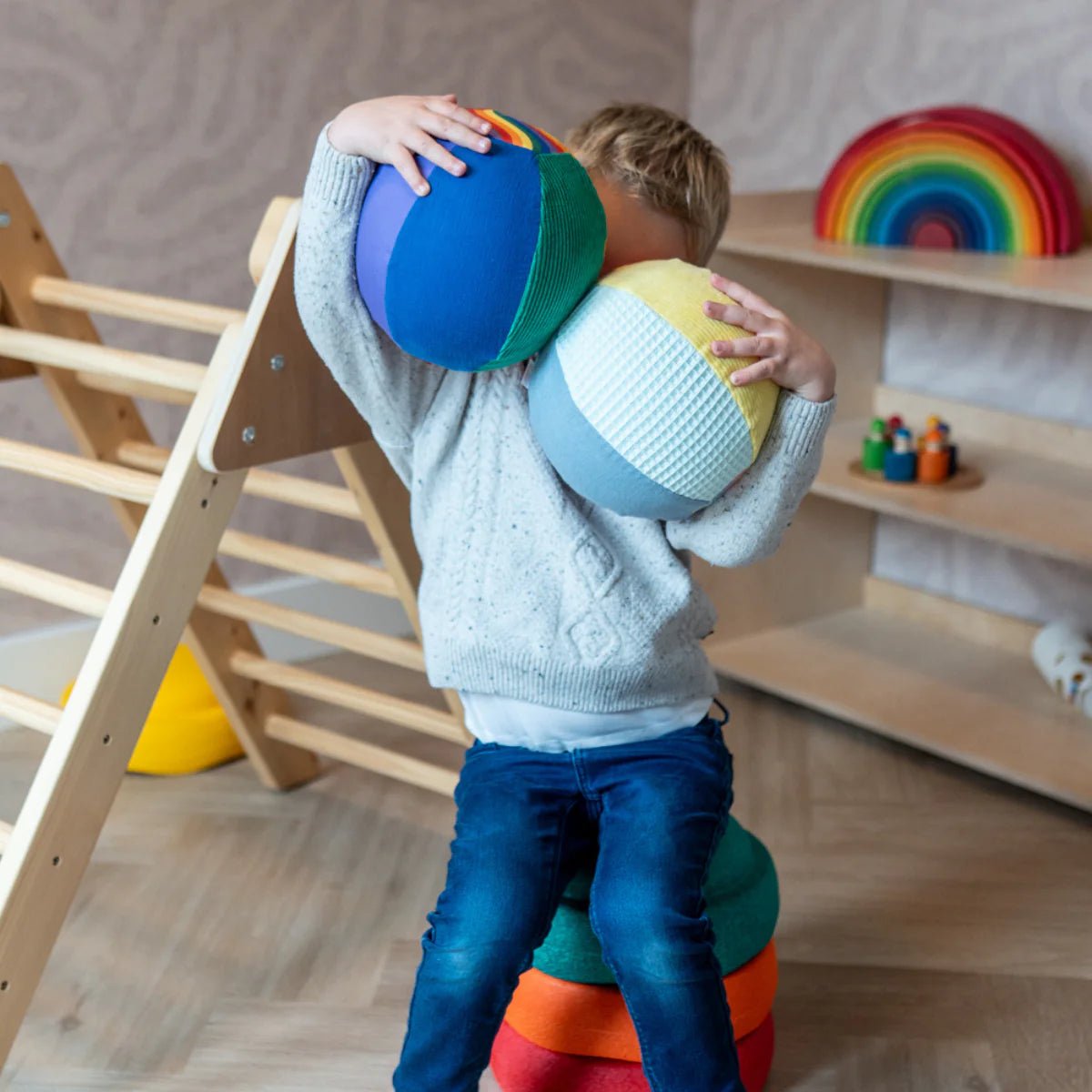 Little Botanic label - Little Botanic label - Sensorische Ballonbal - Pastel - Playlaan