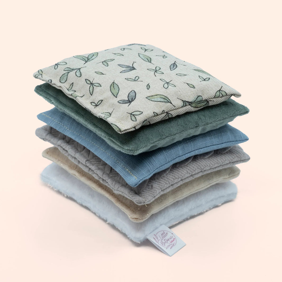 Little Botanic label - Little Botanic label - Sensorische pittenzakjes - Green Jeans - 6 stuks - Playlaan