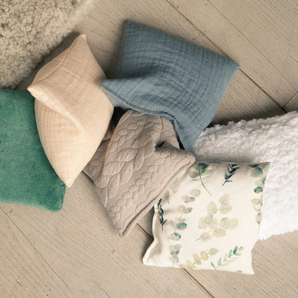 Little Botanic label - Little Botanic label - Sensorische pittenzakjes - Green Jeans - 6 stuks - Playlaan
