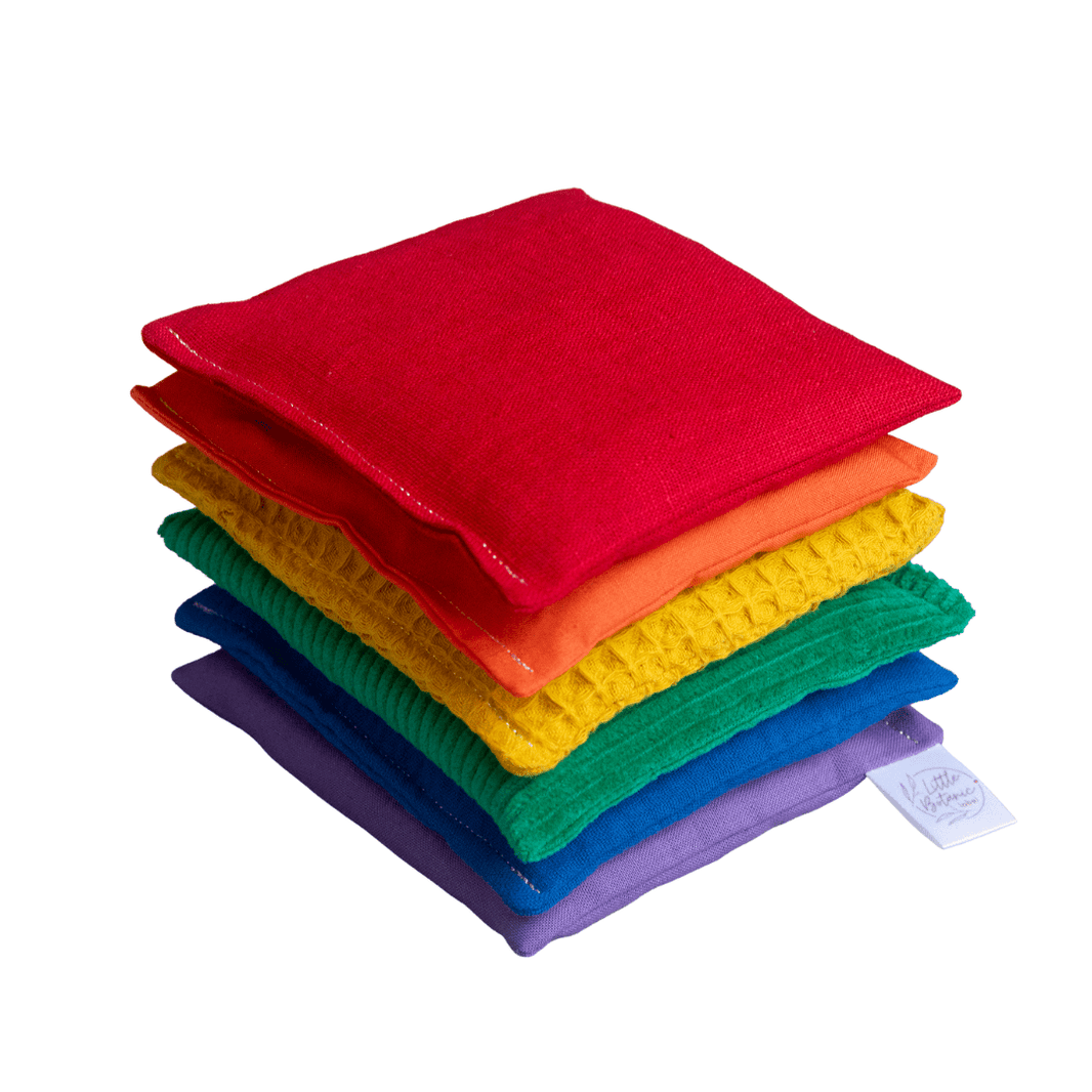Little Botanic label - Little Botanic label - Sensorische Pittenzakjes - Regenboog - Playlaan