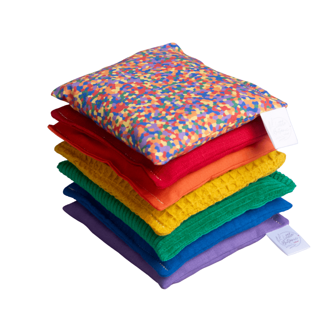 Little Botanic label - Little Botanic label - Sensorische Pittenzakjes - Regenboog + Confetti Regenboog - Playlaan
