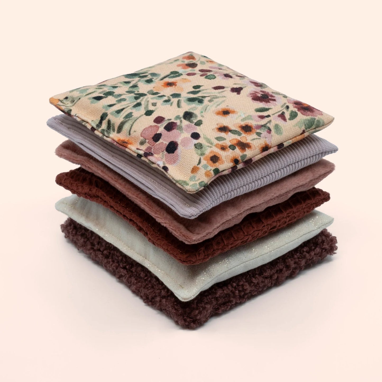 Little Botanic label - Little Botanic label - Sensorische pittenzakjes - Rouge 6st - Playlaan