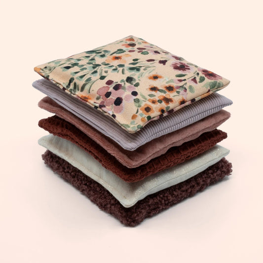 Little Botanic label - Little Botanic label - Sensorische pittenzakjes - Rouge 6st - Playlaan