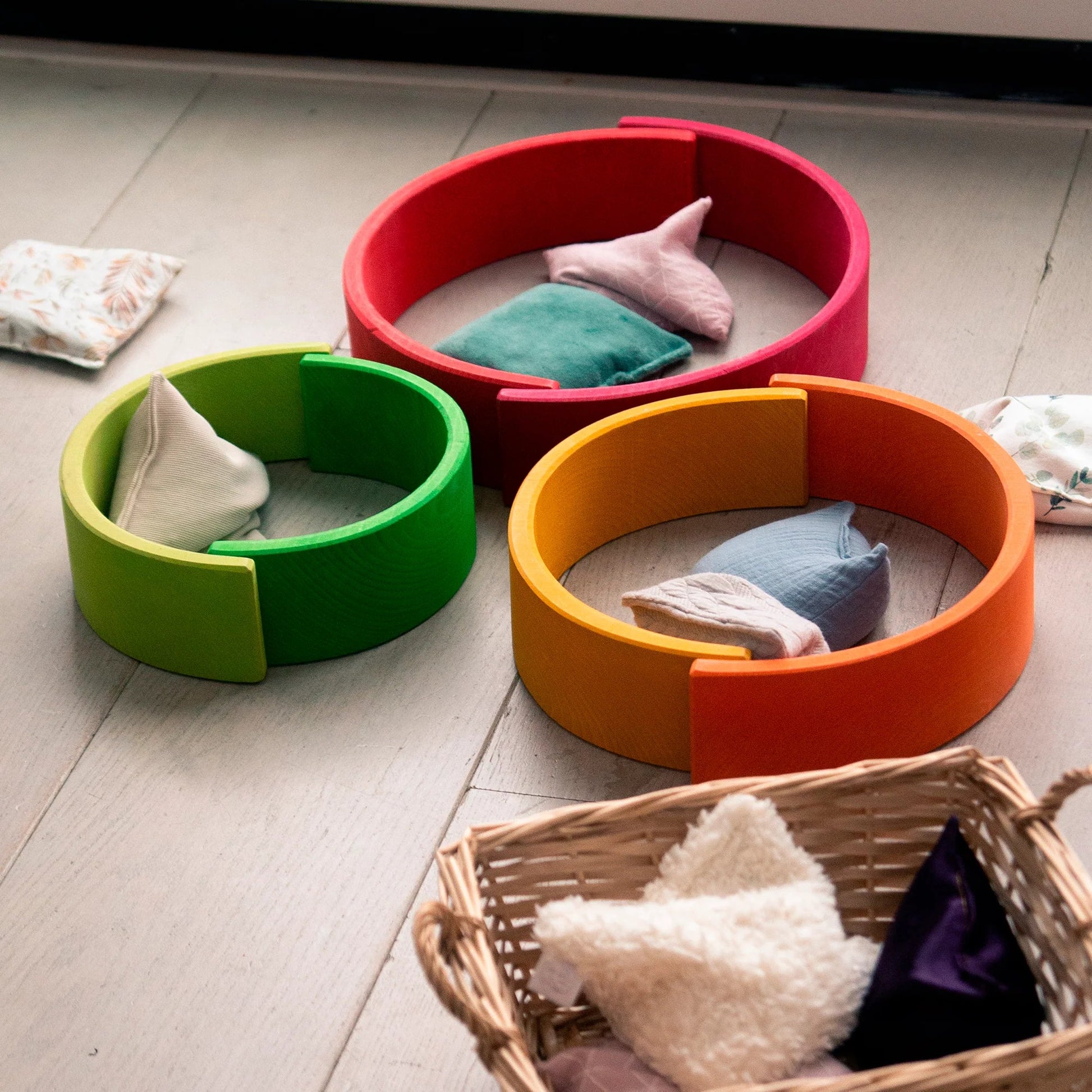 Little Botanic label - Little Botanic label - Sensorische pittenzakjes - Rouge 6st - Playlaan