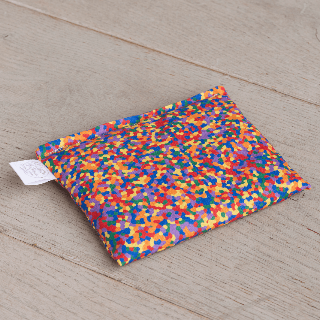 Little Botanic label - Sensorische Pittenzakje los - confetti regenboog - Playlaan