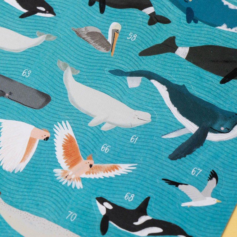Londji - Londji - Activity - ANIMAL WORLD Poster&Stickers - Playlaan
