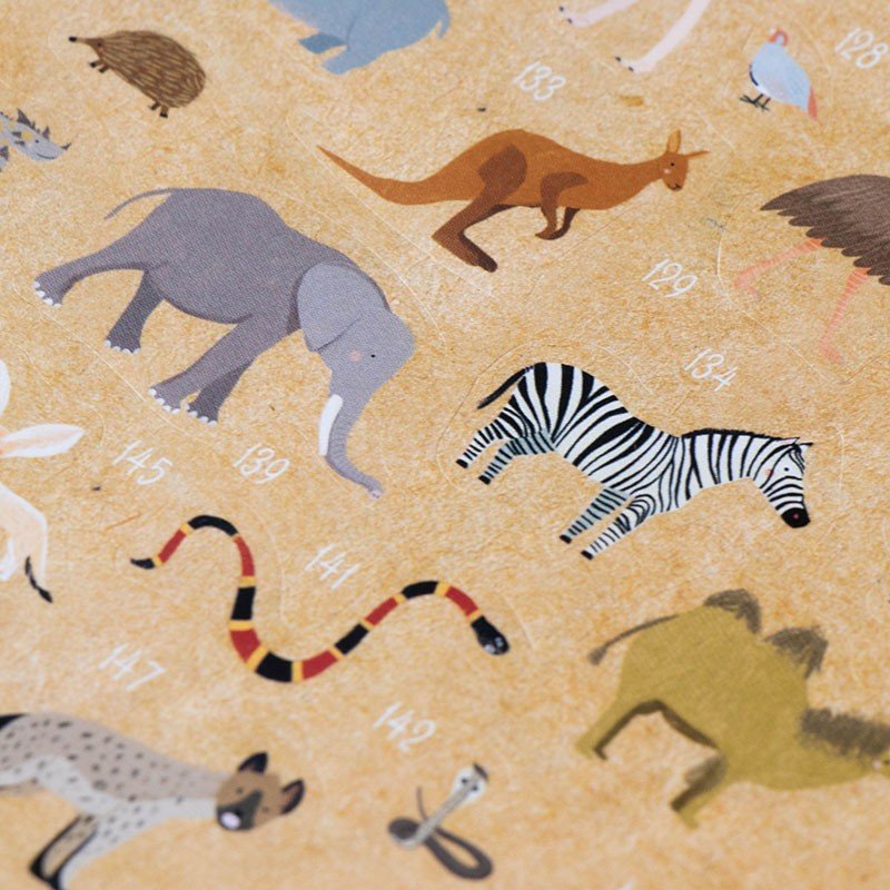 Londji - Londji - Activity - ANIMAL WORLD Poster&Stickers - Playlaan
