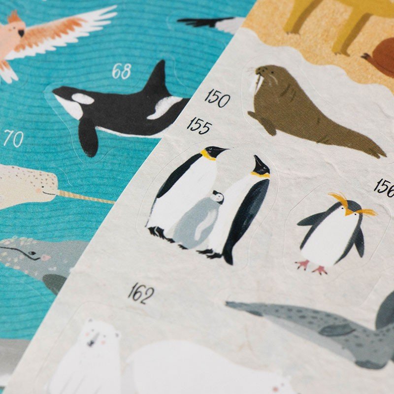 Londji - Londji - Activity - ANIMAL WORLD Poster&Stickers - Playlaan
