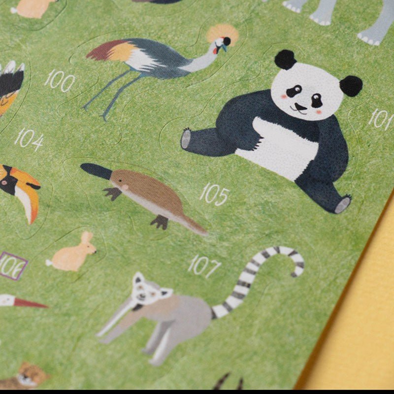 Londji - Londji - Activity - ANIMAL WORLD Poster&Stickers - Playlaan
