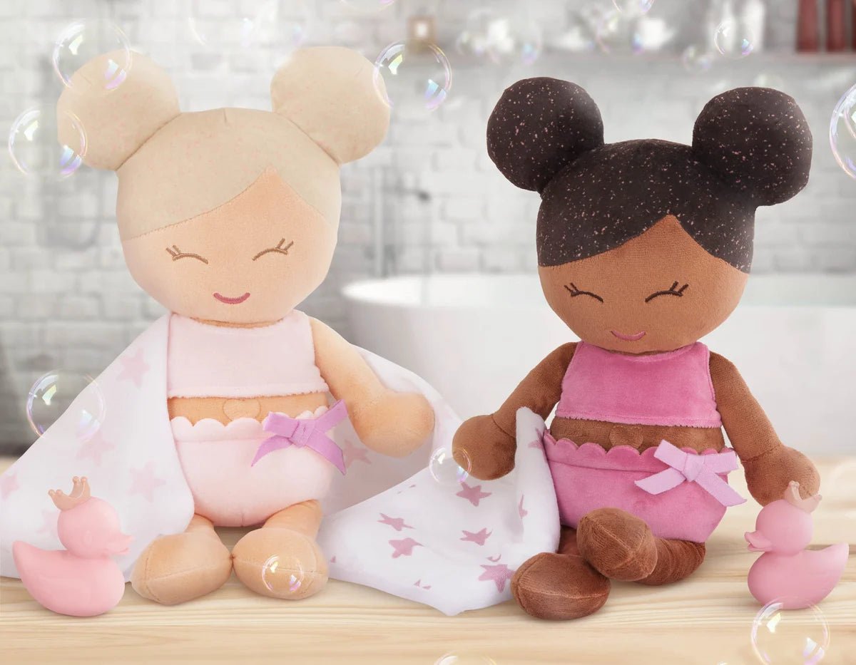 LullaBaby - LullaBaby - Zachte Badpop met Accessoire – Meisje - Playlaan